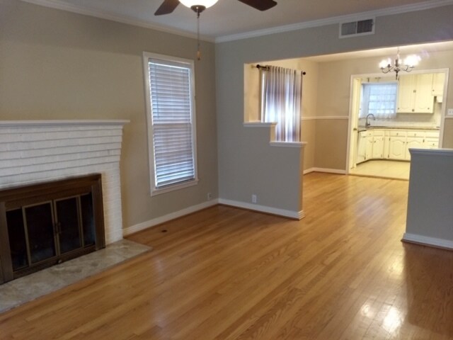 Living Room and dining area - 201 North Mills Street