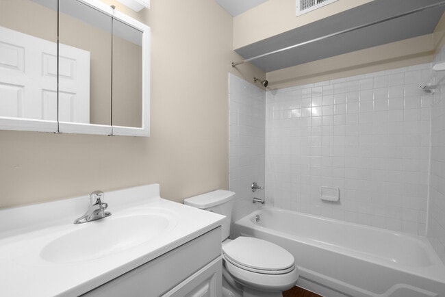 Deerfield Apartments | One Bedroom Remodel | Bathroom Interior - Deerfield Apartments