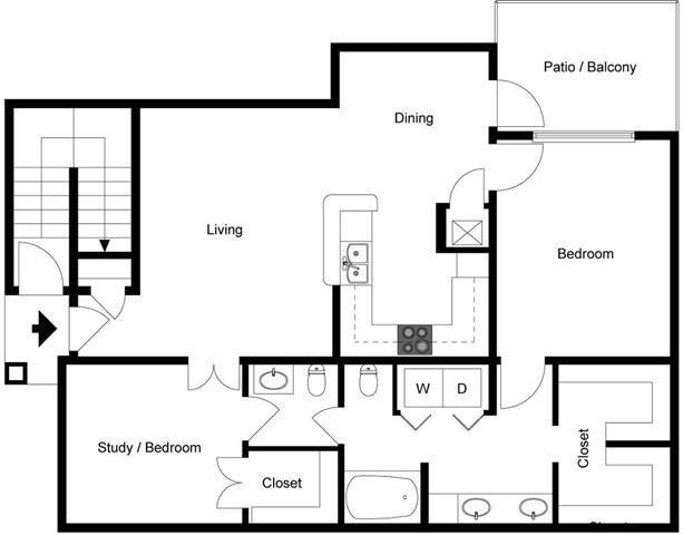 Floorplan - Lexington Apartments