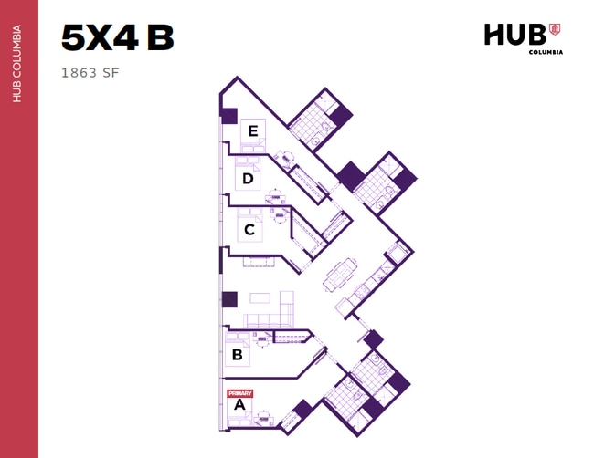 5x4 B - Hub Columbia