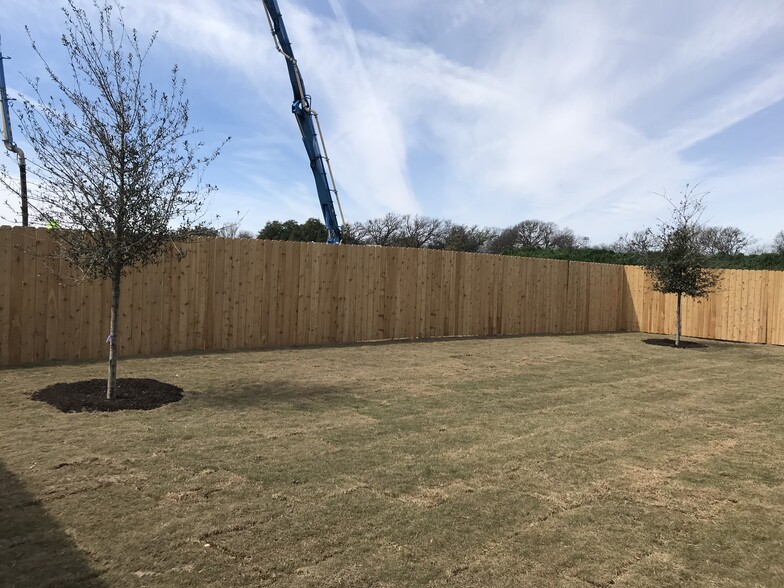 Fenced in backyard with a couple of trees. - 3750 E Palm Valley Blvd
