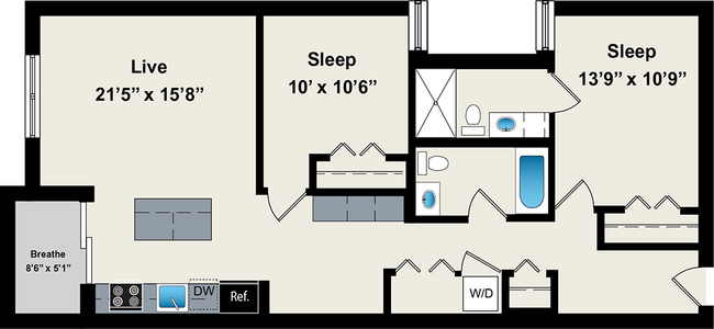 Floorplan - Reside on Jackson