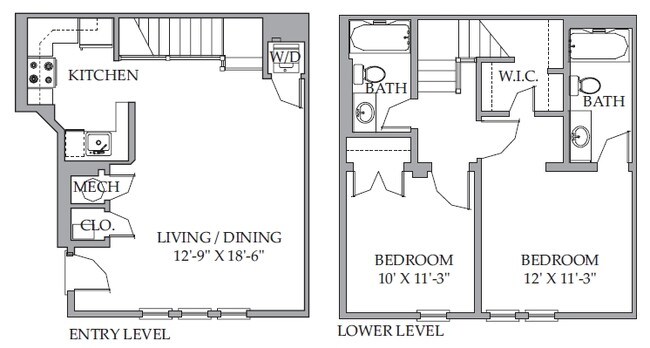2BR/2BA - Polk Court Apartments