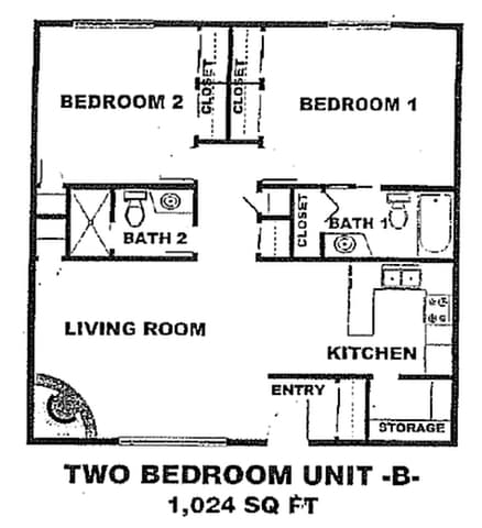 2 Bedroom + 2 Bathroom - Casa Loma Apartments