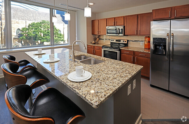 Updated Model Suite - Kitchen - Residences at 1717