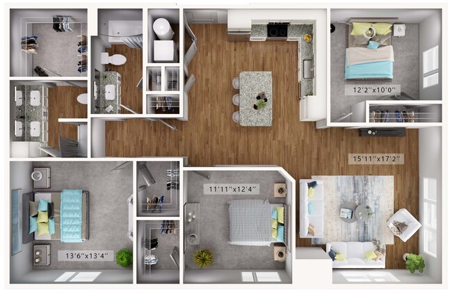 Floorplan - Ellipse Urban Apartments