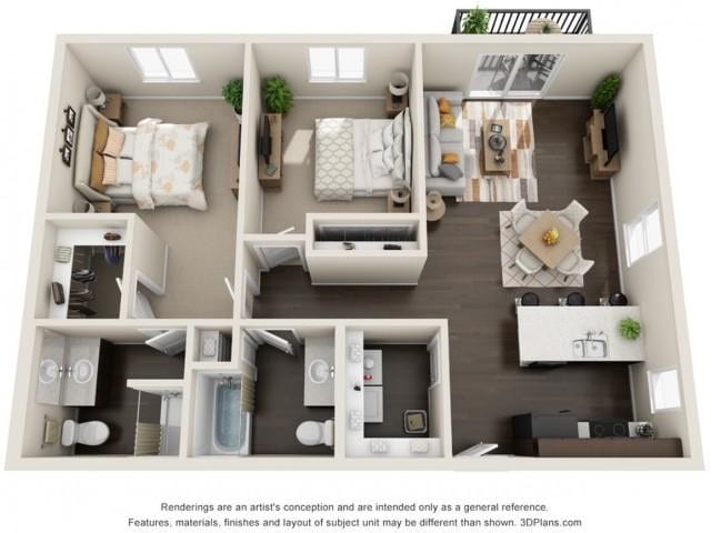 Floorplan - Port View Apartments