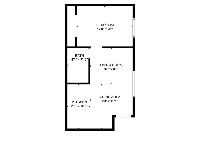 One Bedroom One Bathroom - Maplewood Apartments