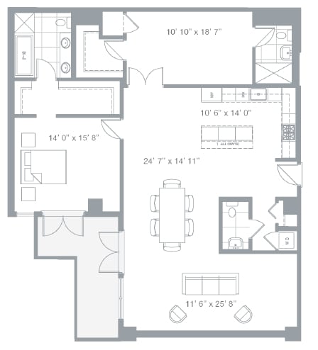 2BR/2.5BA - Watermark Condos