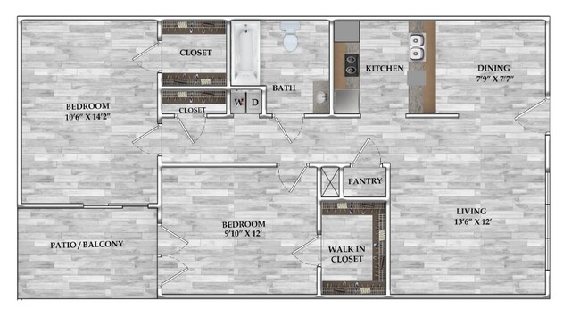 2 x1 840 sf.png - Serena Heights Apartments