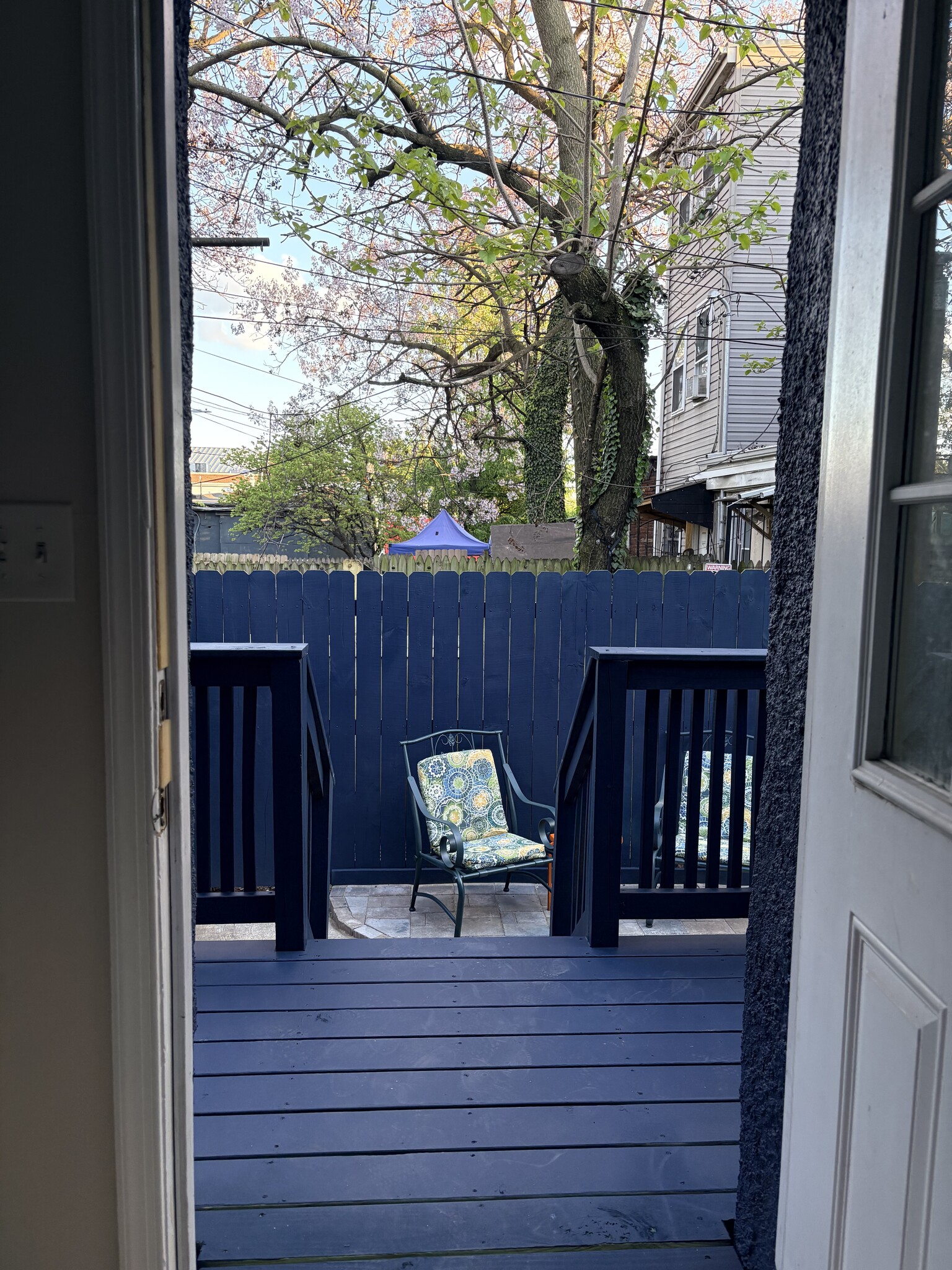 Courtyard from mudroom - 1239 W Lombard St