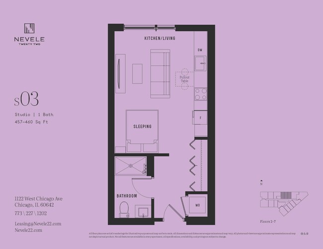 Floorplan - Nevele22 - 1122 W Chicago