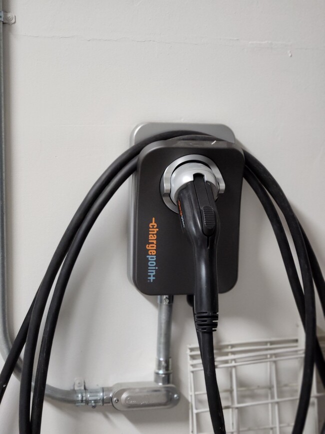 Indoor private EV charger - 1492 Douglas St