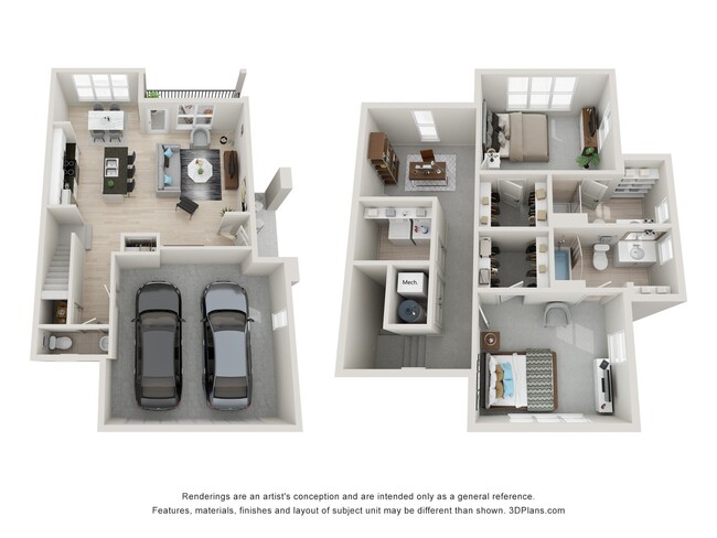 Floorplan - The Strand at Beulah Townhomes