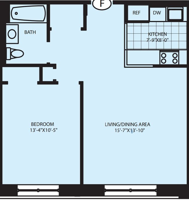 1BR/1BA - The Andrew