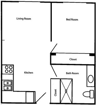 1BR/1BA - Colony Court