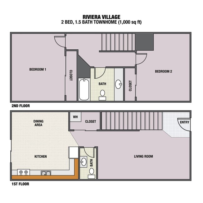 2BR/1.5BA - Riviera Village
