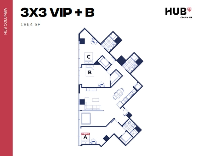 3x3 VIP + B - Hub Columbia