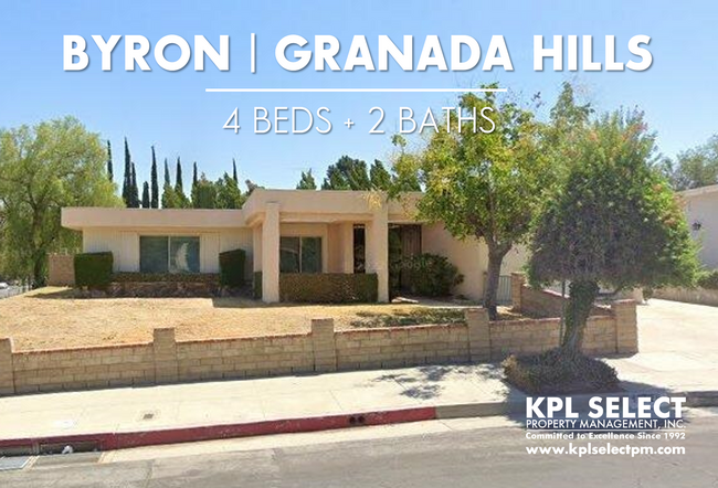 Building Photo - Granada Hills 4 Beds + 2 Baths HOME Move i...