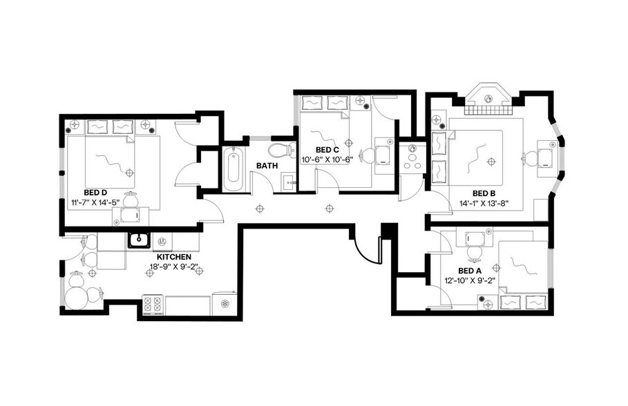 Building Photo - Room in Shared 4 bed/1 bath home