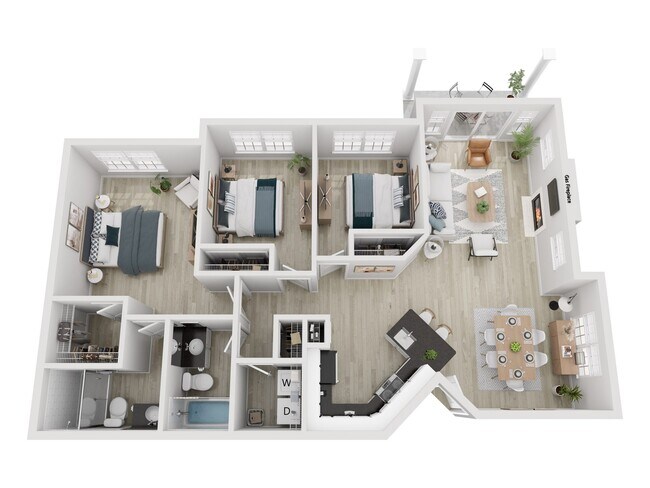 Floorplan - Bradley Park Apartments