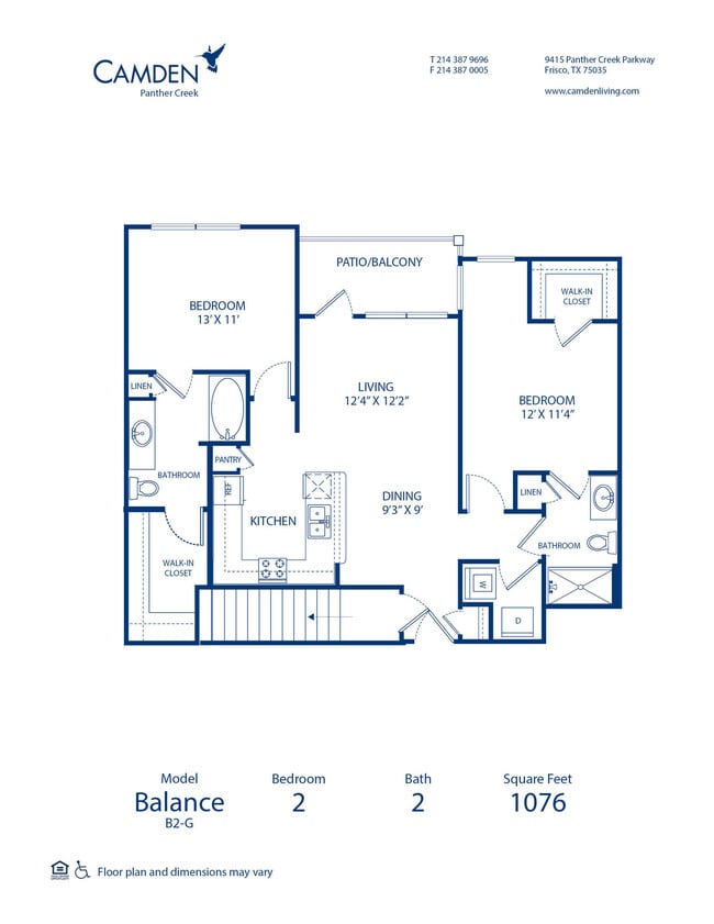 Floorplan - Camden Panther Creek