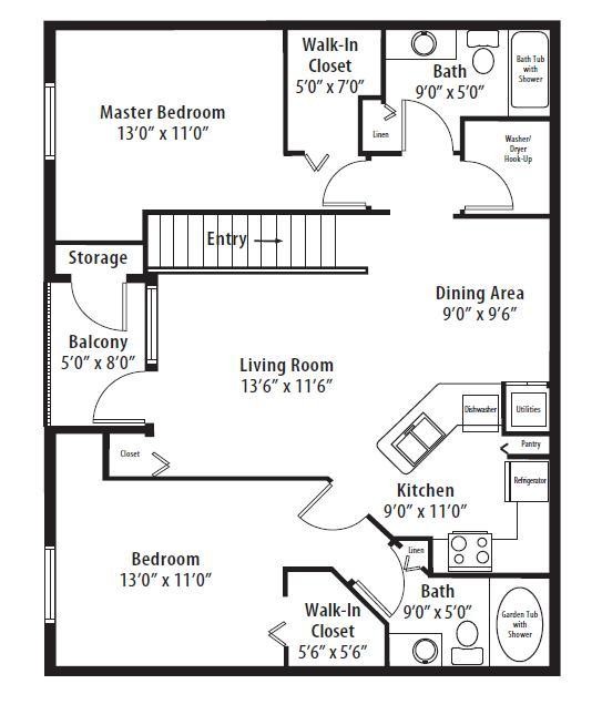 Floorplan - Springs at Palma Sola Apartments