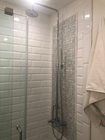 View of marble shower in 2nd bathroom - 330 Pemberton St