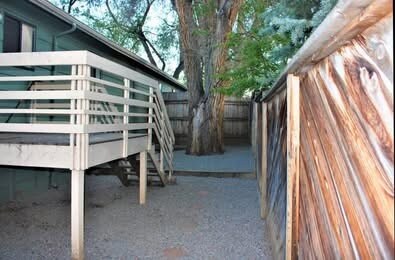 Back deck and yard (tree has been removed) - 1228 Maple Street