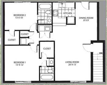 2BR/2BA - Villa Dylano