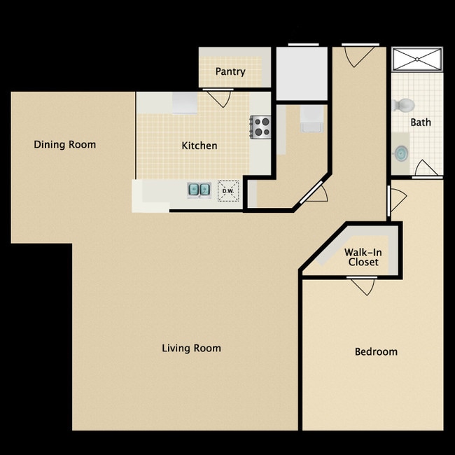 Floorplan - Valley Tower/Prospect Hill Apartments