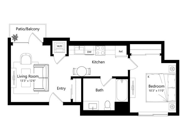 Floorplan - The Santa Monica Collection - 1430 Lincoln