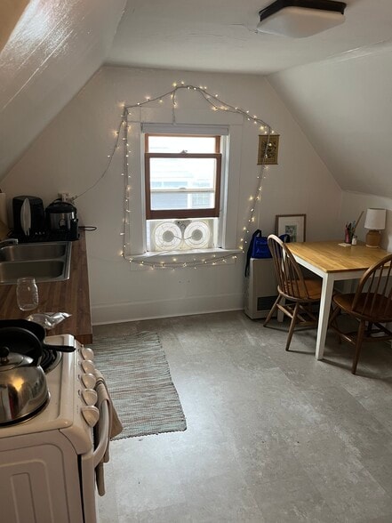 Kitchen/Dining - view from hallway. - 114 Buell St