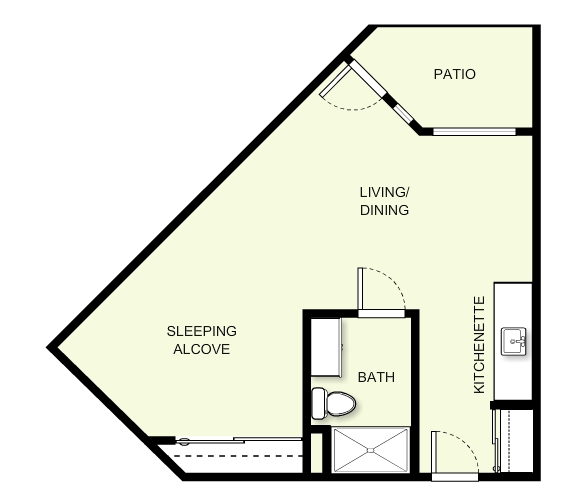 Studio - The Fairmont Independent Senior Living