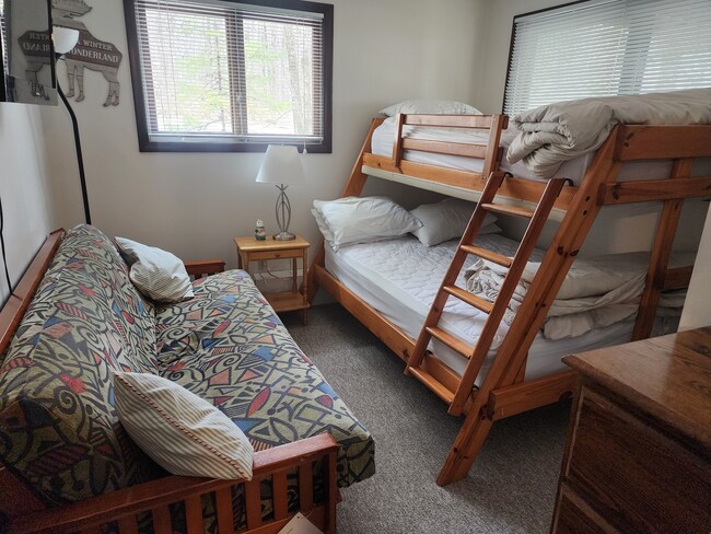 2nd Bedroom with twin over full bunkbed and futon with full mattress - 19 Overbrook Dr