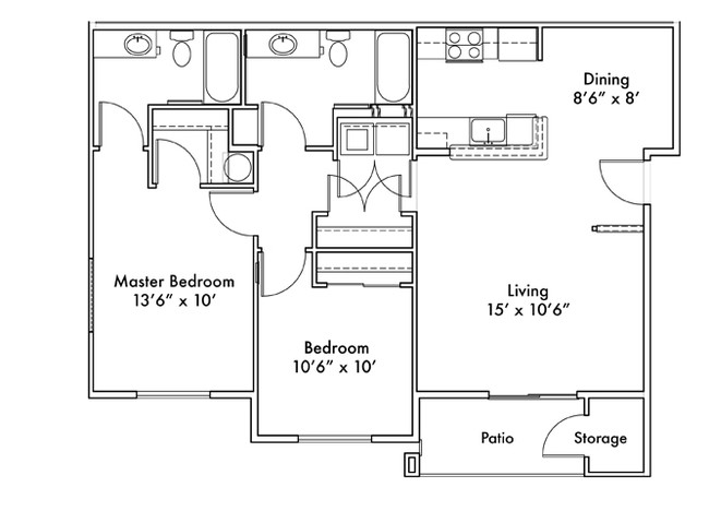 Floorplan - Scriber Creek Apartments