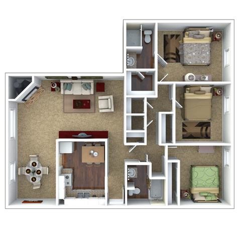 Floorplan - London House Apartments