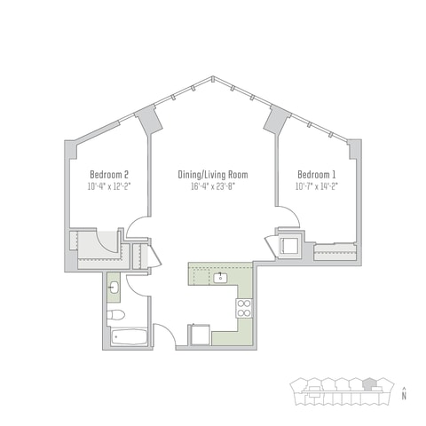 Floorplan - City Hyde Park