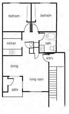 2BD/1BA - Meadowbrook Apartments