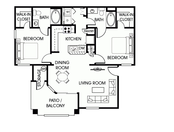 2BR/2BA - Versante Apartment Homes