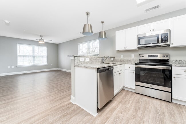 Kitchen & Living Room - Stella's Place Apartments