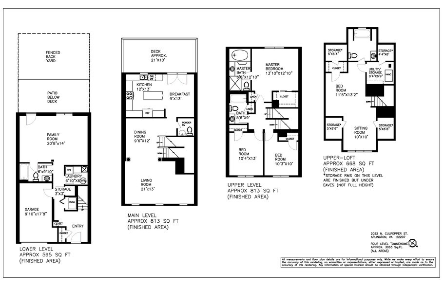 Floor Plans - 2022 N Culpeper St