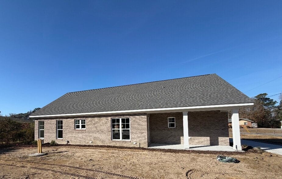 back of house with patio - 132 Hargrove Dr