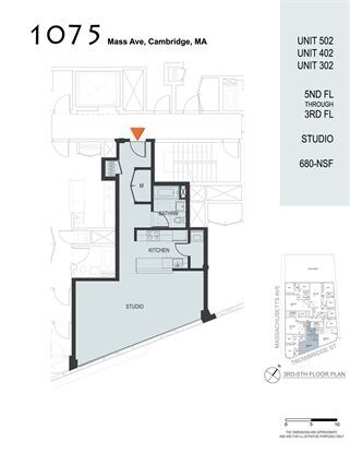 Floor Plan - Studio - Sundance at Harvard Square