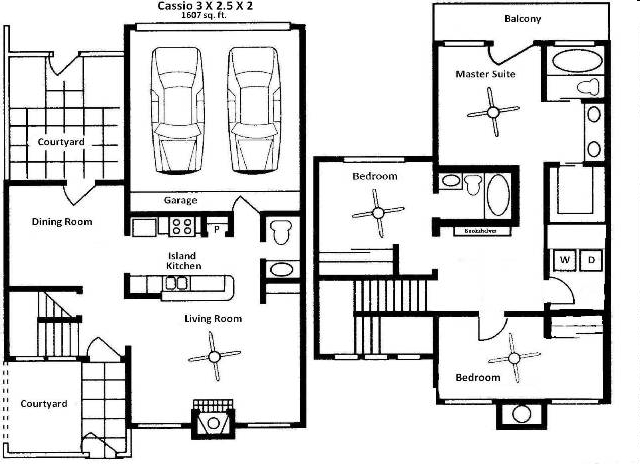 3BR/2.5BA - Palos Verdes Townhomes