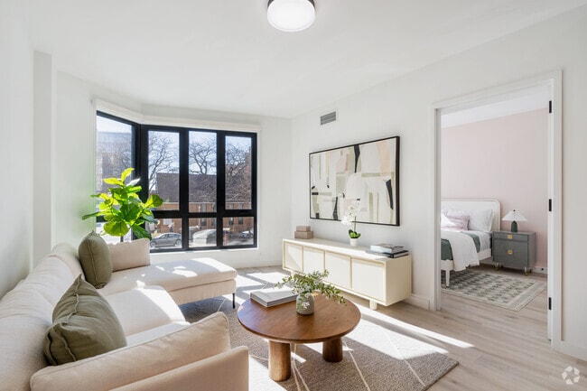 2BR, 2BA - 907SF - Living Room - The Bay