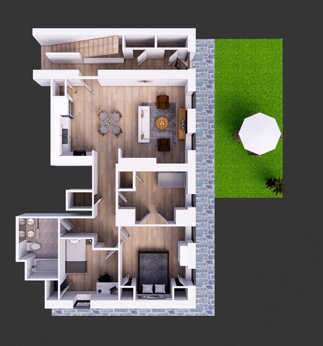 Floor plan overhead - 10 S Miller St