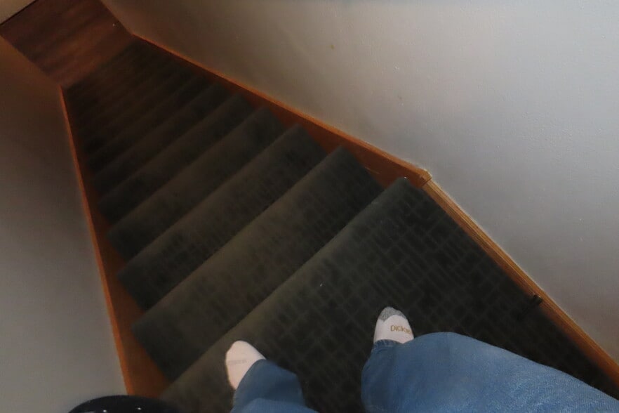 carpeting on stairs - 2025 S Main St
