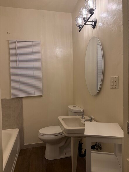 Newly plumbed bathroom with new toilet system - 795 N 2nd St