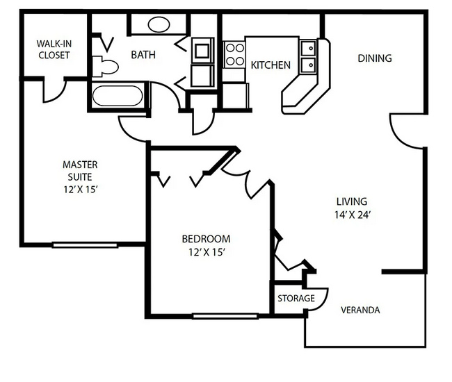 Floorplan - Pallas Townhomes and Apartments